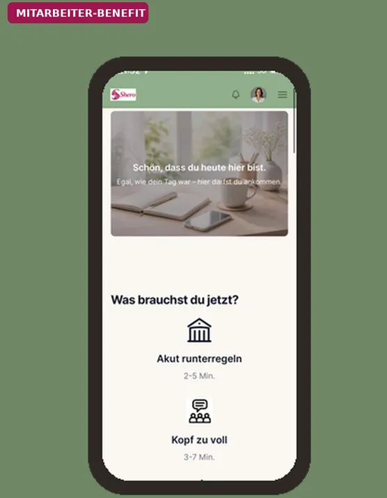 Ruhepuls App auf dem Smartphone: kurze Übungen für den Arbeitsalltag